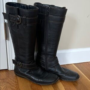 BOC Born of Concepts black tall leather boots B.O.C. 8